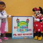 Doc M cstuffins & Minnie Mouse mascots for hire connemara