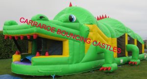 GREEN CROCODILE OBSTACALE COURSE